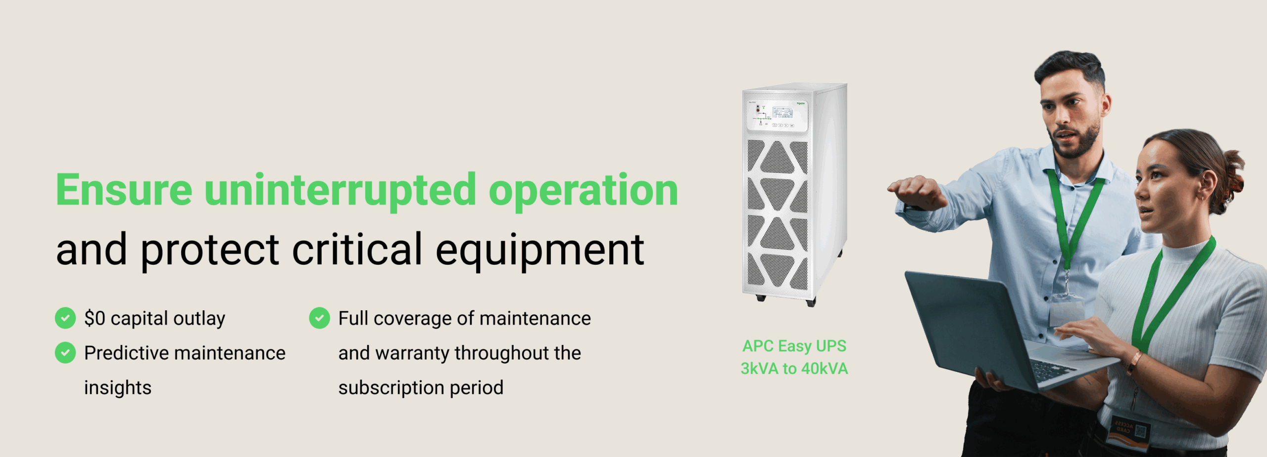 Uninterruptible Power Supply Subscription Plan